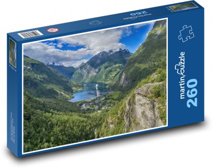 Příroda v Norsku - Fjordy - puzzle 260 dílků