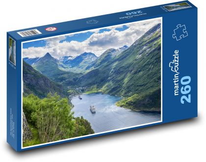 Norské Fjordy - puzzle 260 dílků