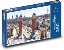 Město, palác, náměstí Puzzle 260 dílků - 41 x 28,7 cm