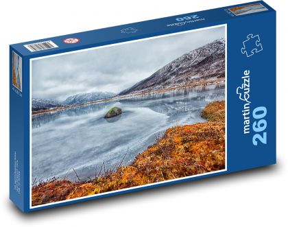 Gefrorener See in den Bergen - Puzzle - 260 Teile