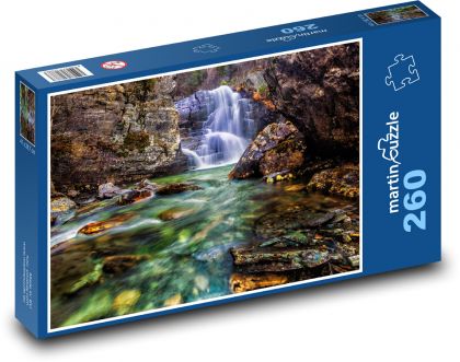Wasser, das die Steine hinunterläuft - Puzzle - 260 Teile
