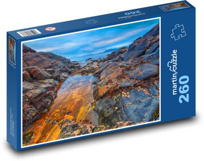 Jazero, skaly, príroda - Puzzle 260 dielikov, rozmer 41x28,7 cm