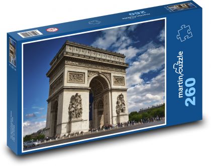 Francúzsko - Paríž - Víťazný oblúk - Puzzle 260 dielikov, rozmer 41x28,7 cm