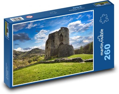 Die Ruinen von Snowdonia Castle - England - Puzzle - 260 Teile