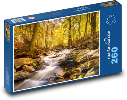 Stream in the forest - Puzzle 260 pieces, size 41x28.7 cm 