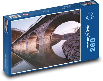 Most, řeka - Puzzle 260 dílků, rozměr 41x28,7 cm