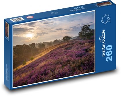 Lila Blumenwiese - Puzzle - 260 Teile