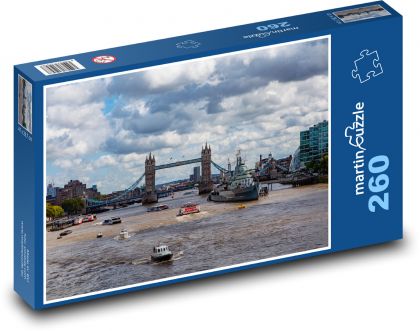 Anglie - Tower Bridge - Puzzle 260 dílků, rozměr 41x28,7 cm