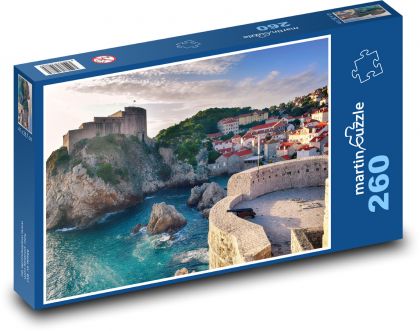 Město u pobřeží Dubrovník - puzzle 260 dílků