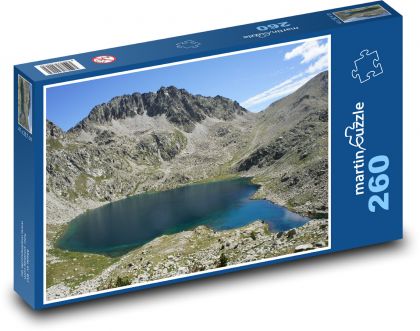 Průzračné jezero v horách - puzzle 260 dílků