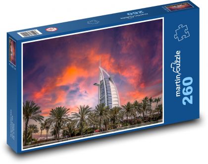 Dubaj - Burj Al Arab - Puzzle 260 elementów, rozmiar 41x28,7 cm