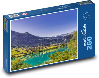 Švýcarsko - Alpy - Puzzle 260 dílků, rozměr 41x28,7 cm