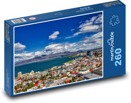 Island - Reykjavík  - Puzzle 260 dílků, rozměr 41x28,7 cm