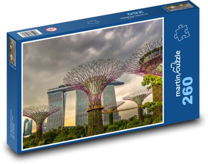 Singapur - architektura - Puzzle 260 dílků, rozměr 41x28,7 cm