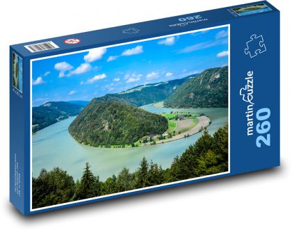Řeka Dunaj v Rakousku - puzzle 260 dílků