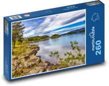 Norsko - jezero Puzzle 260 dílků - 41 x 28,7 cm