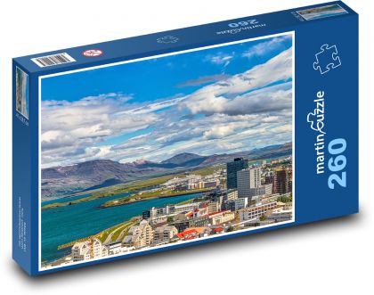 Islandia - Reykjavík - Puzzle 260 elementów, rozmiar 41x28,7 cm