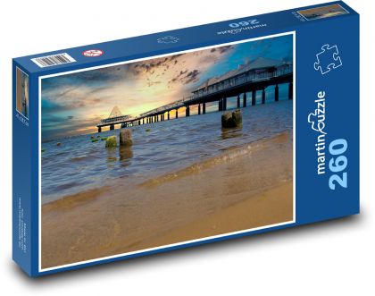 Pobrežie, mólo - Puzzle 260 dielikov, rozmer 41x28,7 cm