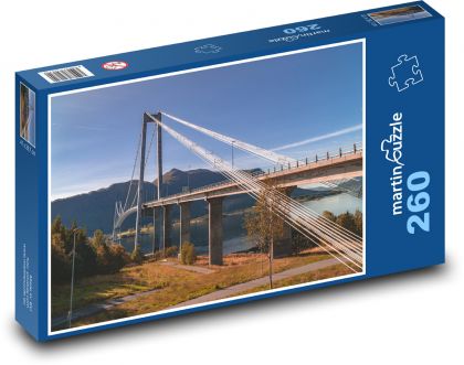 Norsko - most - Puzzle 260 dílků, rozměr 41x28,7 cm