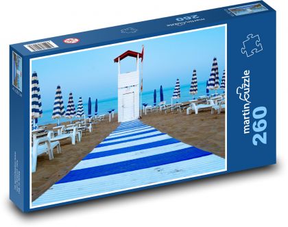 Sycylia - plaża - Puzzle 260 elementów, rozmiar 41x28,7 cm