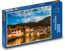 Švýcarsko - Saint-Ursanne Puzzle 260 dílků - 41 x 28,7 cm