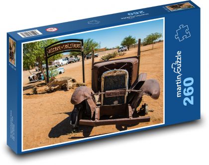 Altes Auto in der Wüste – Namibia - Puzzle - 260 Teile