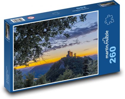 Deutschland – Schloss Trifels bei Sonnenuntergang - Puzzle - 260 Teile