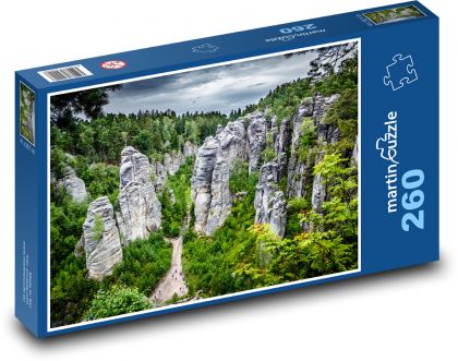Slovenská Republika - Prachovské skaly - Puzzle 260 dielikov, rozmer 41x28,7 cm
