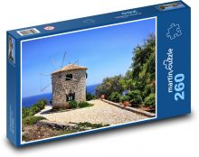 Kamenný mlýn - Zakynthos Puzzle 260 dílků - 41 x 28,7 cm