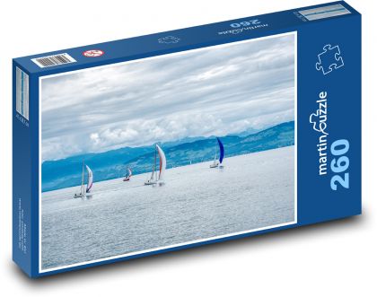 Sailboat on the lake - Puzzle 260 pieces, size 41x28.7 cm 