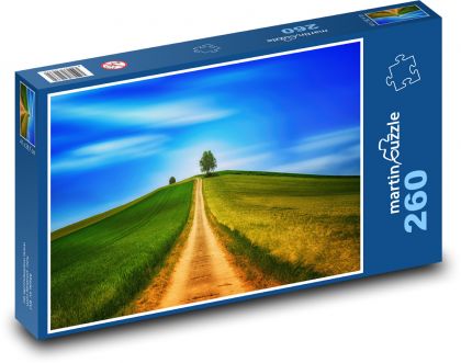 Cesta mezi poli - puzzle 260 dílků