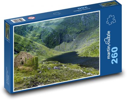 Horská krajina s jazerom - Puzzle 260 dielikov, rozmer 41x28,7 cm