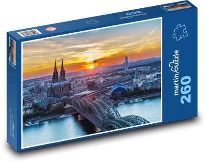 Kolín nad Rýnem - katedrála - Puzzle 260 dílků, rozměr 41x28,7 cm