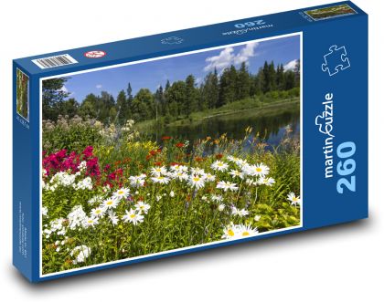 Natura, kwiaty - Puzzle 260 elementów, rozmiar 41x28,7 cm