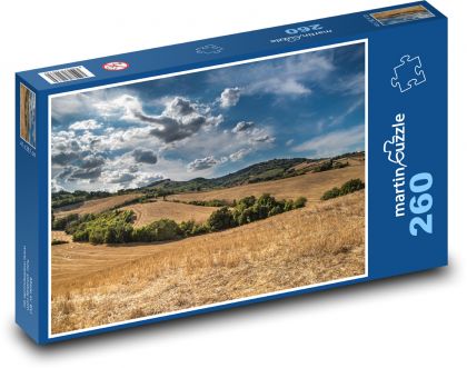 Summer post-harvest landscape - Puzzle 260 pieces, size 41x28.7 cm 
