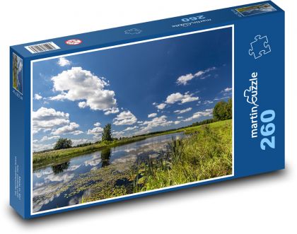 Řeka, tráva - Puzzle 260 dílků, rozměr 41x28,7 cm