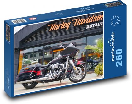 Harley Davidson - motorka - Puzzle 260 dielikov, rozmer 41x28,7 cm