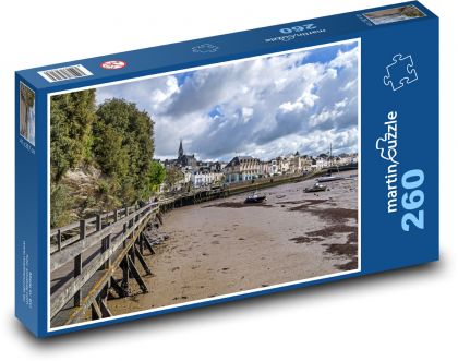 Prístav pri odlive - Puzzle 260 dielikov, rozmer 41x28,7 cm