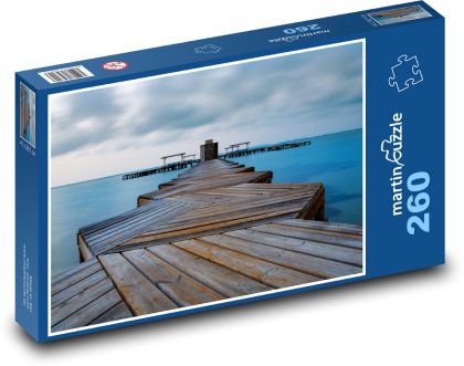 Drevená cesta k moru - Puzzle 260 dielikov, rozmer 41x28,7 cm