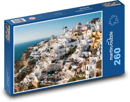 Grecja - Santoryn - Puzzle 260 elementów, rozmiar 41x28,7 cm