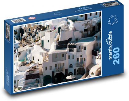 Řecko - Santorini - Puzzle 260 dílků, rozměr 41x28,7 cm