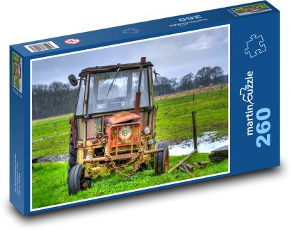 Starý traktor Zetor na lúke - Puzzle 260 dielikov, rozmer 41x28,7 cm
