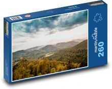 Krajina, příroda, hory Puzzle 260 dílků - 41 x 28,7 cm