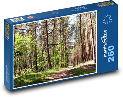Příroda, les, cesta - Puzzle 260 dílků, rozměr 41x28,7 cm