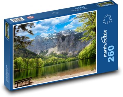 Mountain lake under the peaks - Puzzle 260 pieces, size 41x28.7 cm 