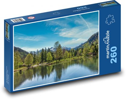 Jazero, hory, príroda - Puzzle 260 dielikov, rozmer 41x28,7 cm