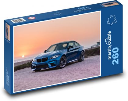 Sports car at sunset - Puzzle 260 pieces, size 41x28.7 cm 