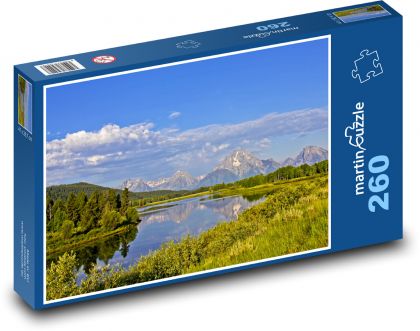 Mountains, lake, nature - Puzzle 260 pieces, size 41x28.7 cm 