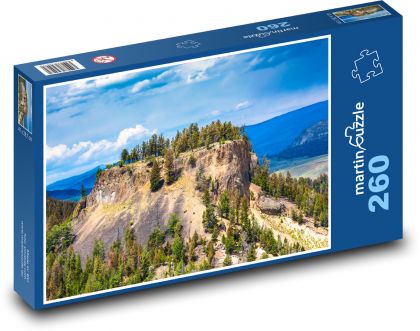Skalný útes v horskej krajine - Puzzle 260 dielikov, rozmer 41x28,7 cm
