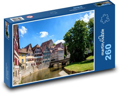 Německo - historické domy - Puzzle 260 dílků, rozměr 41x28,7 cm
